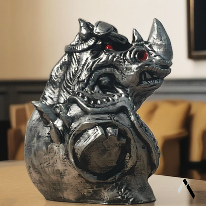 Resilient Marvel Rhino Bust Sculpture