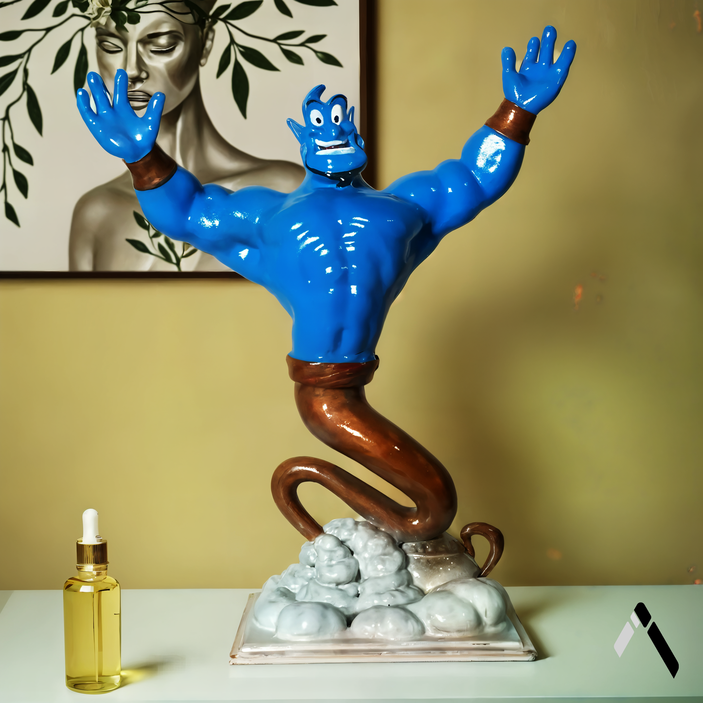 Aladdin Genie Statue