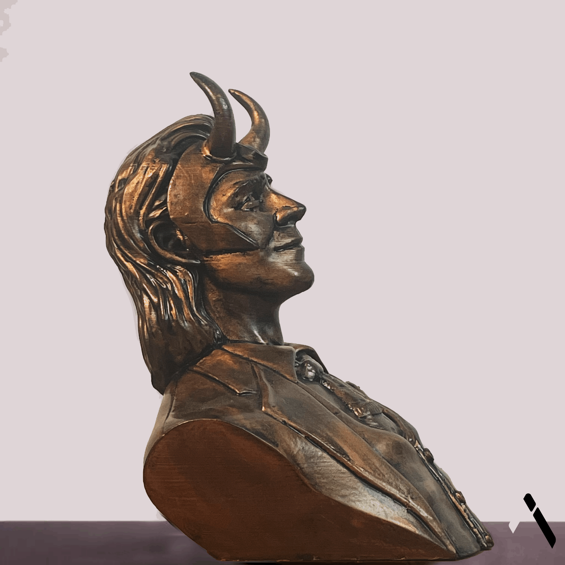 ancient Loki Bust Sculpture