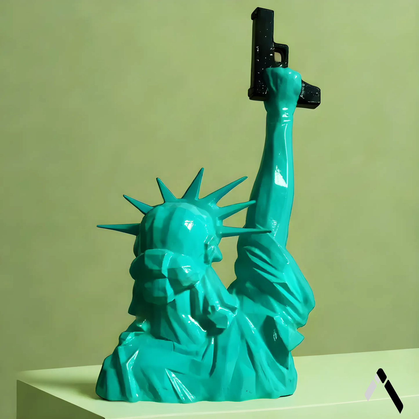 Statue of Liberty with Gun