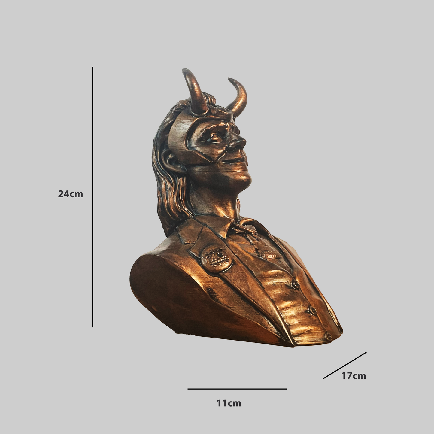 ancient Loki Bust Sculpture