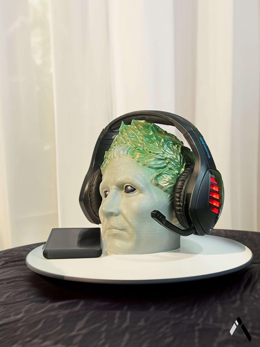 Julius Caesar Head Statue & Headphone Stand Archadia