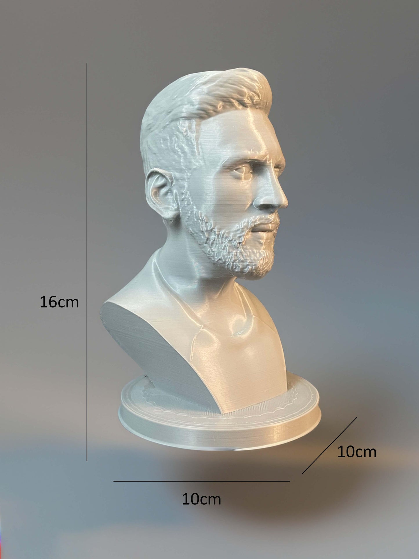 Lionel Messi Bust Sculpture Archadia