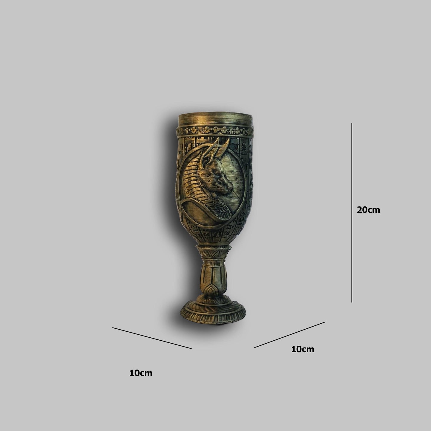 Egyptian Pharaoh Wine Glass Tabletop Décor Item - Archadia