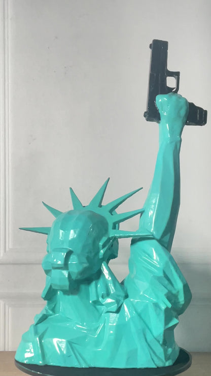 Statue of Liberty with Gun